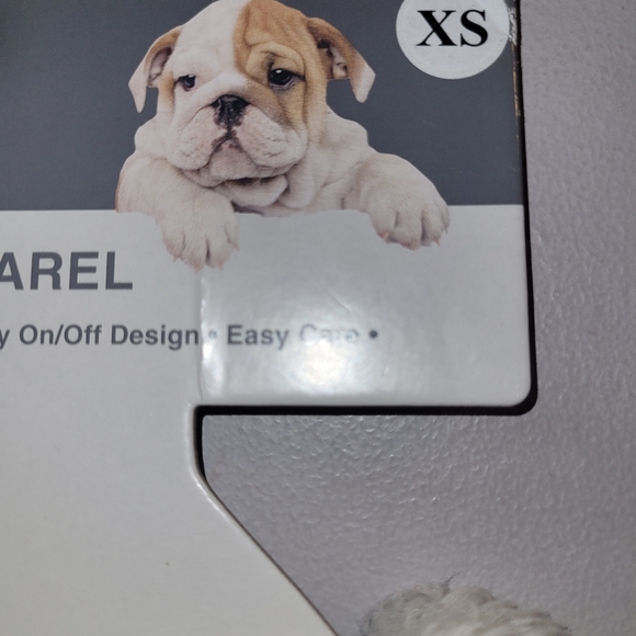 🐶HOST PICK!🐶 Dog Outfit Herringbone Pattern Fleece Collar Button Trim Size XS - Picture 5 of 5